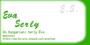 eva serly business card