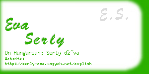eva serly business card